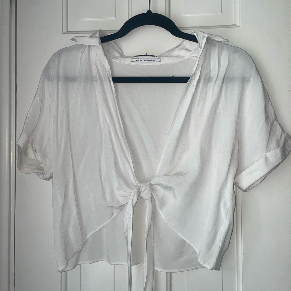 Urban outfitters front tie blouse